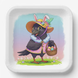 Plato De Papel Easter Crow