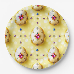 Plato De Papel EASTER EGGS 3D ~ Bejeweld ~