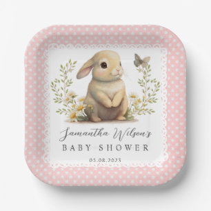 Plato De Papel Easter Oh Baby Bunny Spring Chica Baby Shower