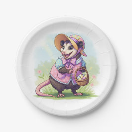 Plato De Papel Easter Opossum
