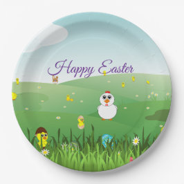 Plato De Papel Easter paper plate