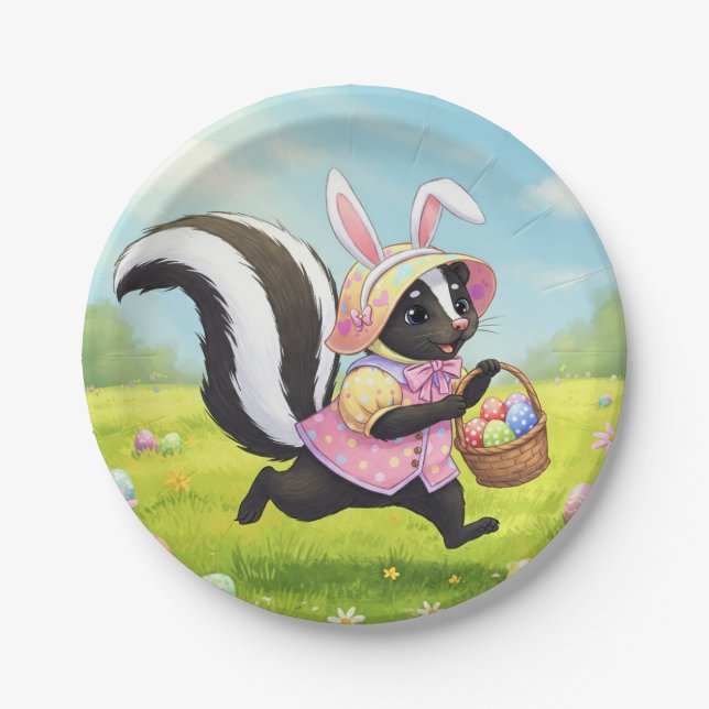 Plato De Papel Easter Skunk (Anverso)