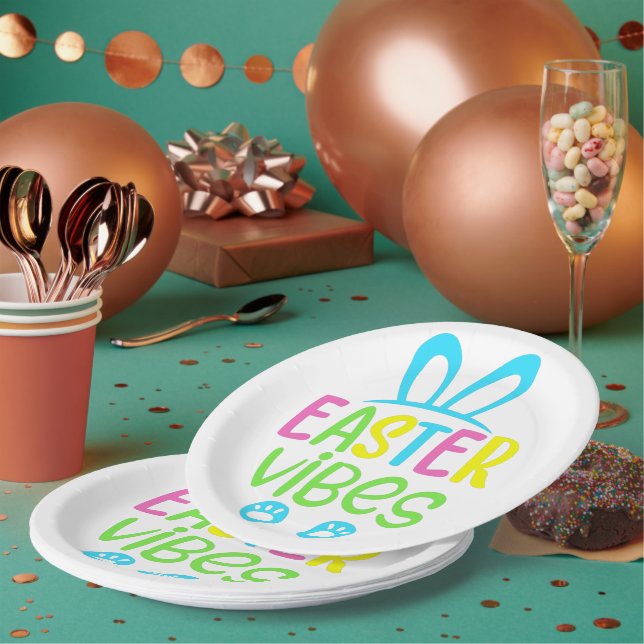 Plato De Papel Easter Vibes Pastel (Multi)