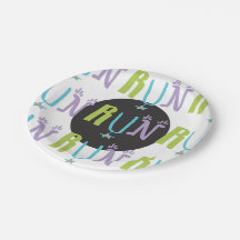 Ecléctica | Placa de papel con tema de Runner