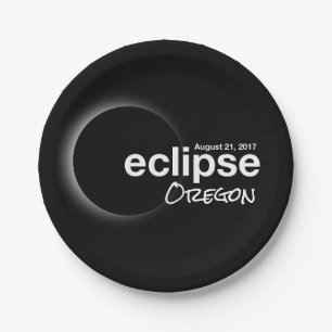 Plato De Papel eclipse 2017 Oregón