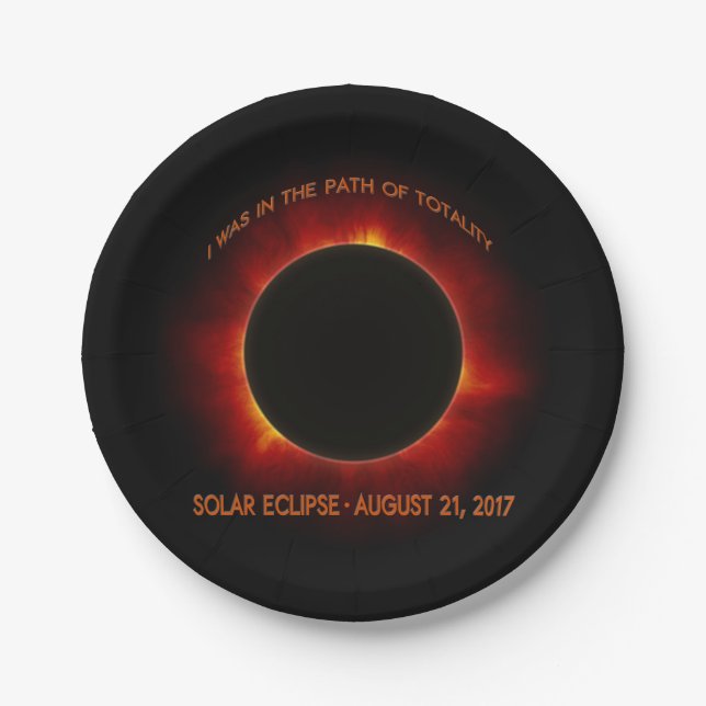 Plato De Papel Eclipse solar (Anverso)