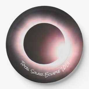 Plato De Papel Eclipse solar 2024, 8 de abril