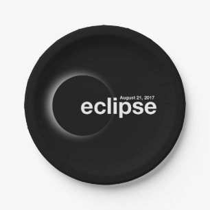 Plato De Papel Eclipse solar total 2017