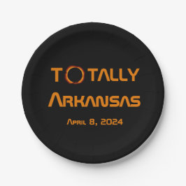 Plato De Papel Eclipse solar total de Arkansas 2024