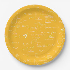 Plato De Papel Ecuaciones de Matemáticas Gráficas de Graduación A