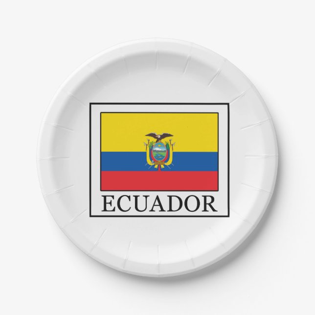 Plato De Papel Ecuador (Anverso)
