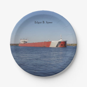 Plato De Papel Edgar B. Placa de papel del altavoz