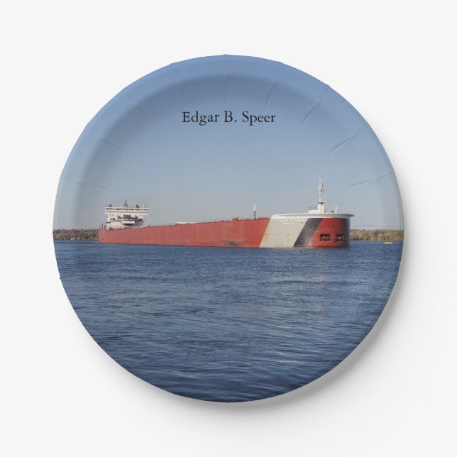 Plato De Papel Edgar B. Placa de papel del altavoz (Anverso)