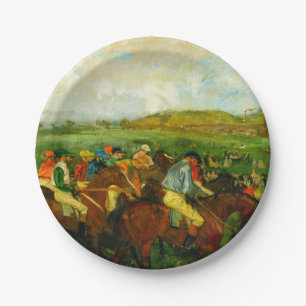 Plato De Papel Edgar Degas a Caballo