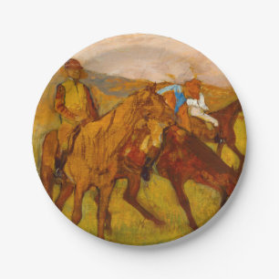 Plato De Papel Edgar Degas antes de la carrera