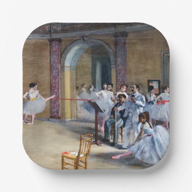 Plato De Papel Edgar Degas - Dance Foyer, Opera rue Le Peletier (Anverso)