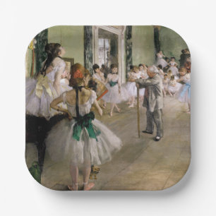 Plato De Papel Edgar Degas - La clase de danza