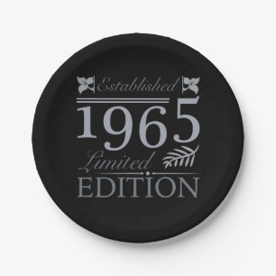 Plato De Papel Edición Limitada 1965 60º cumpleaños