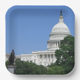 Plato De Papel Edificio del Capitolio en Washington DC