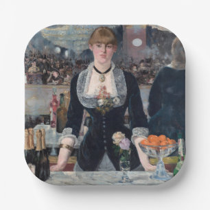 Plato De Papel Edouard Manet - Un bar en el Folies-Bergere