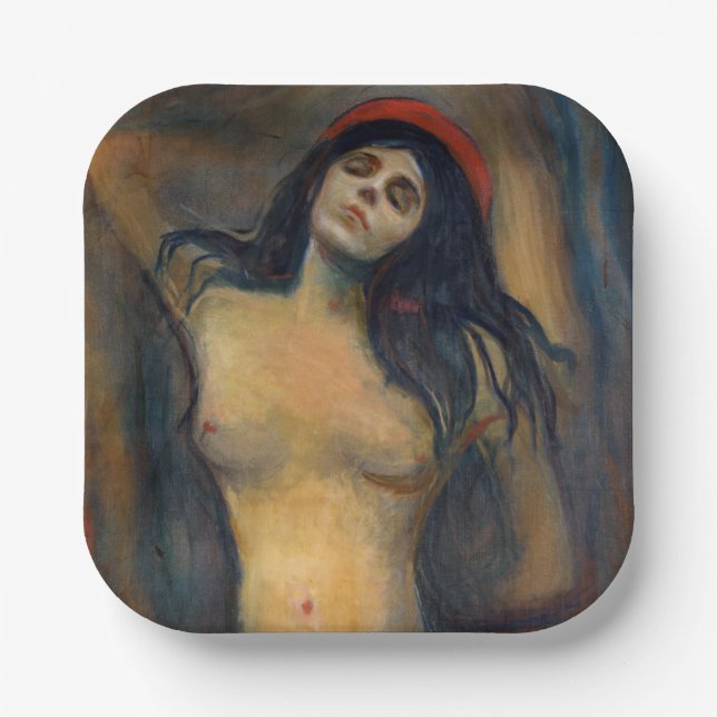 Plato De Papel Edvard Munch - Madonna (Anverso)