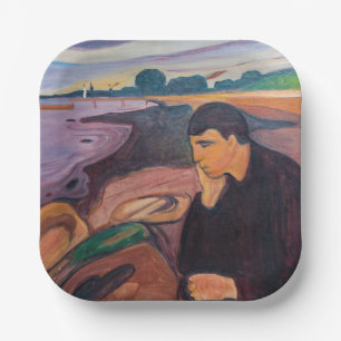Plato De Papel Edvard Munch - Melancholy 1894