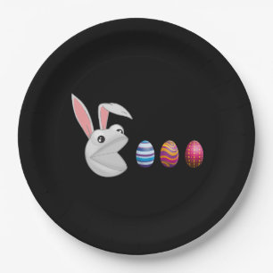 Plato De Papel Egg Hunt Easter Bunny