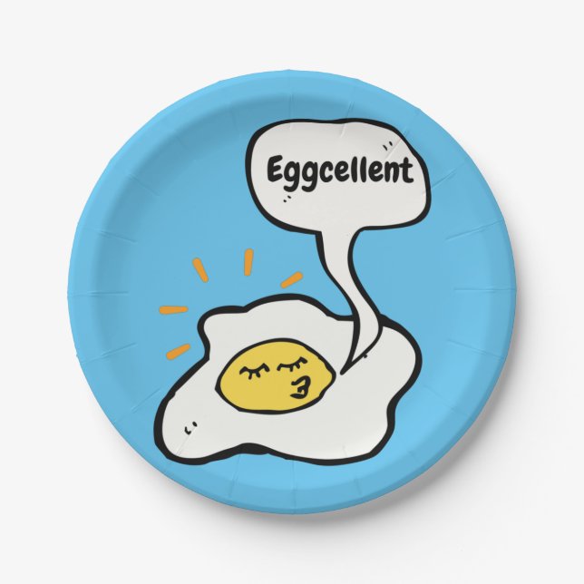 Plato De Papel Eggcellent Sunny Side Up (Anverso)