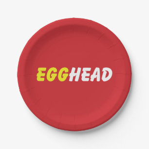 PLATO DE PAPEL EGGHEAD