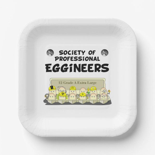 Plato De Papel Eggineers Profesionales (Anverso)