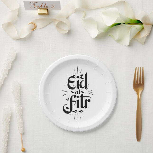 Plato De Papel Eid Al Fitr (Boda)