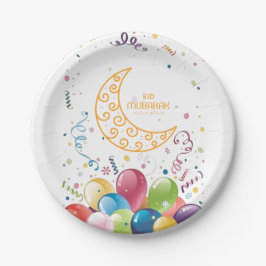 Plato De Papel Eid mubarak