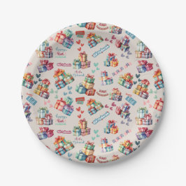 Plato De Papel Eid Mubarak Paper Plates – Colourful Gift Boxes