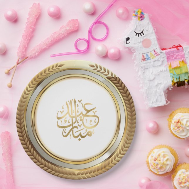 Plato De Papel Eid Ornament dorden (Fiesta)
