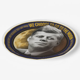 Plato De Papel El 50.o aniversario JFK de Apolo 11 elegimos