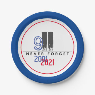 Plato De Papel El 911 Patriótico World Trade Center