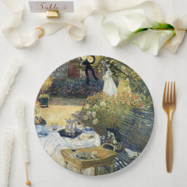 Plato De Papel El almuerzo Claude Monet