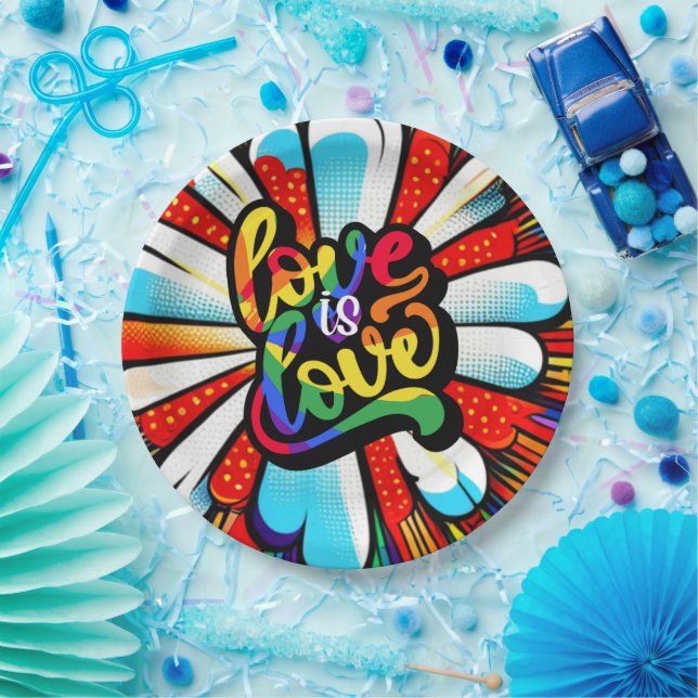 Plato De Papel El amor es amor (Fiesta)