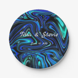 Plato De Papel El amor es azul