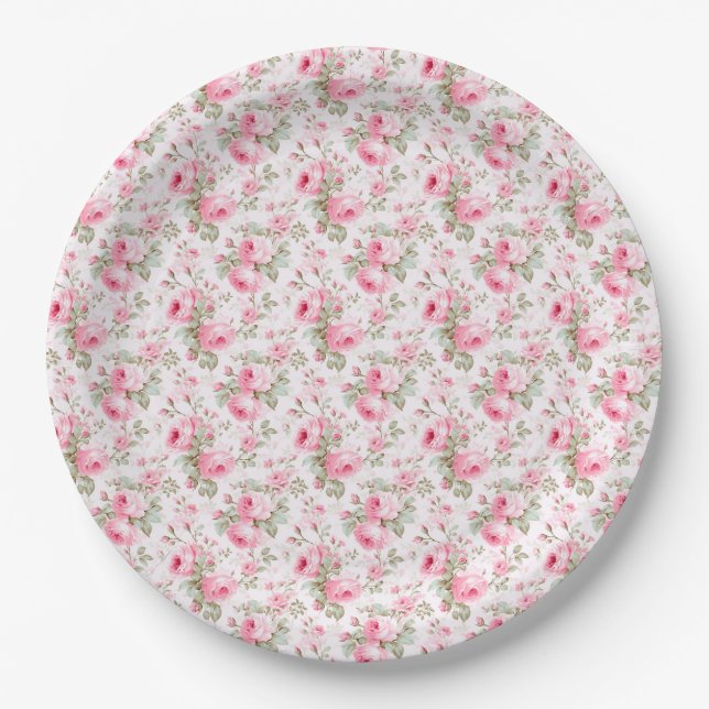 Plato De Papel El Amor Es Como Una Rosa (Anverso)