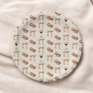 Plato De Papel El amor está preparando la ducha de novia Espresso