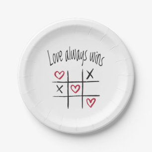 Plato De Papel El amor siempre gana