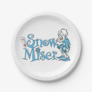 Plato De Papel EL AÑO SIN SANTA CLAUS™   Nieve Miser