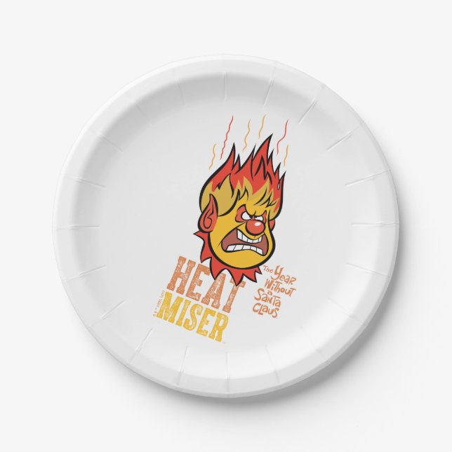 Plato De Papel EL AÑO SIN UN SANTA CLAUS™ Fuming Heat Miser (Anverso)