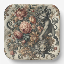 Plato De Papel El ápice arcano - Floral mítica