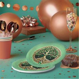 Plato De Papel El árbol de la vida con nudos celtas.