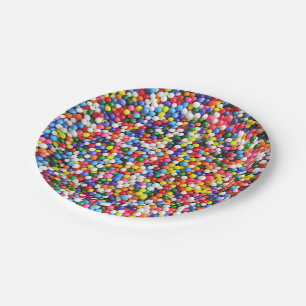 Plato De Papel El arco iris asperja