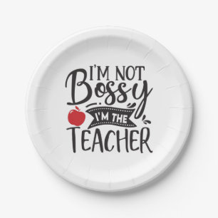 Plato De Papel El arte docente No Soy Bossy Soy El Profesor