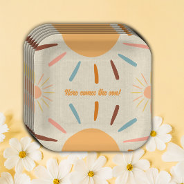 Plato De Papel El arte minimalista llega al Baby Shower del hijo