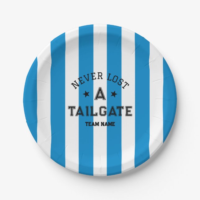 Plato De Papel El azul nunca perdió un partido de equipo del Pers (Anverso)
